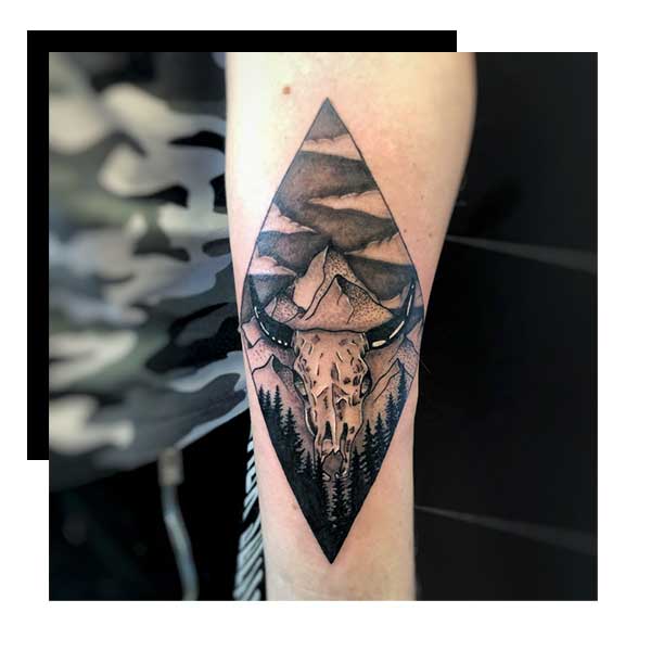 stil black grey - Blackwork Tattoo