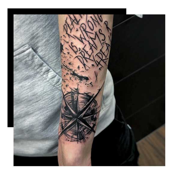 stil sketchy - Blackwork Tattoo